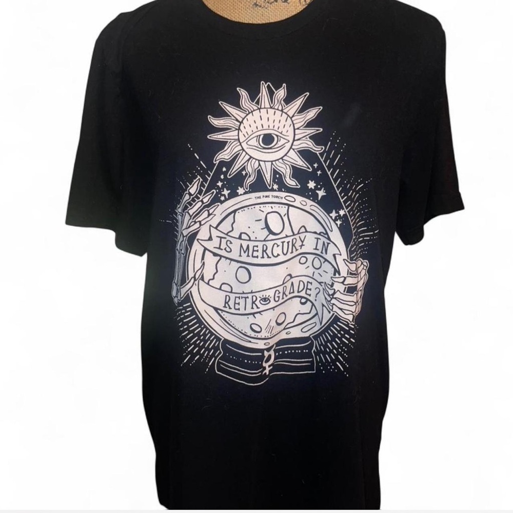 The Pine Torch “Mercury in Retrograde” Graphic Tee – Size Large